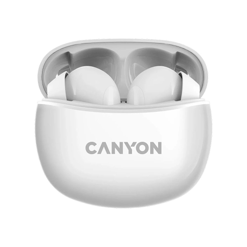 Безжични слушалки тапиCanyon TWS-5 бял, 1000000000041104 03  — OK Office Безжични слушалки тапиCanyon TWS-5 бял, 1000000000041104 03