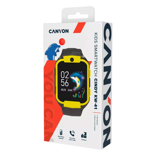 Смарт часовник Cindy KW-41 4G жълт, 1000000000043017 08 