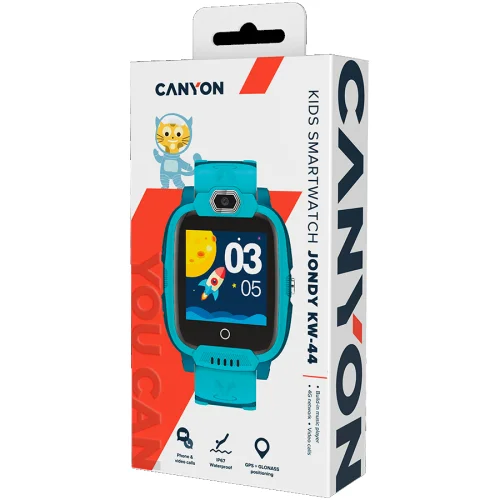 CANYON Jondy KW-44, Kids smartwatch, Aquamarine, 2005291485009342 04 