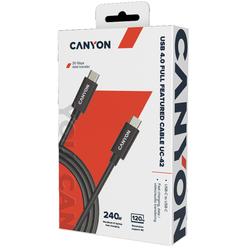 Chargin cable Canyon USB-C/USB-C 2m 240W, 1000000000045190 04 