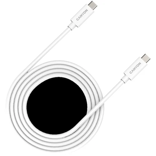 Кабел Canyon UC-42 USB-C/USB-C 2м бял, 1000000000045189 03 