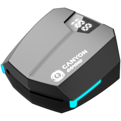 Безжични геймърски слушалки тапи Canyon DoubleBee GTWS-2, черен