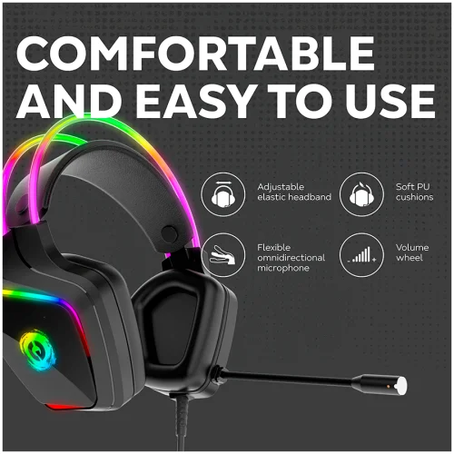 CANYON Darkless GH-9A, RGB gaming headset with Microphone, black, 2005291485010454 08 