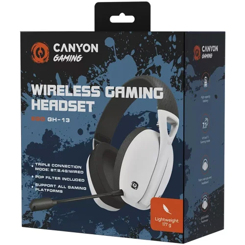 Gaming Headset Canyon Ego GH-13 White, 1000000000045923 08 