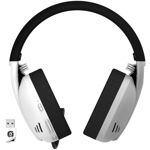 Геймърски слушалки CANYON Ego GH-13, BT headset бели, 2005291485014858 03 