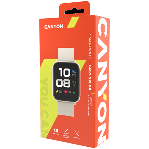 Canyon Smart Watch Easy SW-54, Beige, 2005291485014919 02  — OK Office Canyon Smart Watch Easy SW-54, Beige, 2005291485014919 02