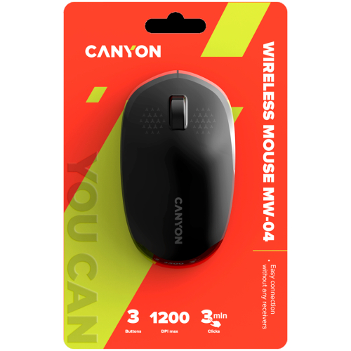 Canyon MW-04 Bluetooth Mouse Black, 1000000000044450 12  — OK Office Canyon MW-04 Bluetooth Mouse Black, 1000000000044450 12