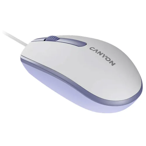 Мишка Canyon M-10 бял/лилав 1.5м USB, 1000000000045209 04 
