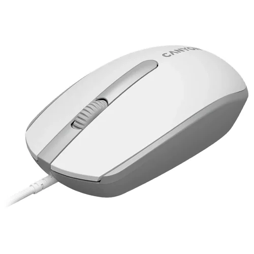 Мишка Canyon M-10 бял/сив 1.5м USB, 1000000000045208 02 