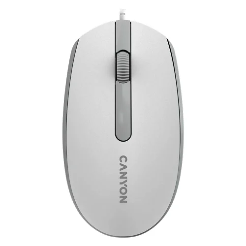 Мишка Canyon M-10 бял/сив 1.5м USB, 1000000000045208