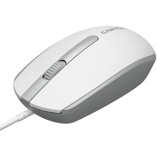 Мишка Canyon M-10 бял/сив 1.5м USB, 1000000000045208 08 