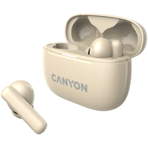 Безжични слушалки CANYON OnGo TWS-10 ANC+ENC, Beige, 2005291485015275 03 