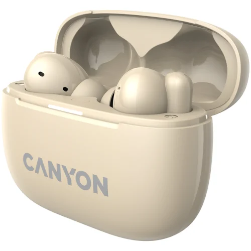 CANYON OnGo TWS-10 ANC+ENC, Bluetooth Headset, Beige, 2005291485015275 04 