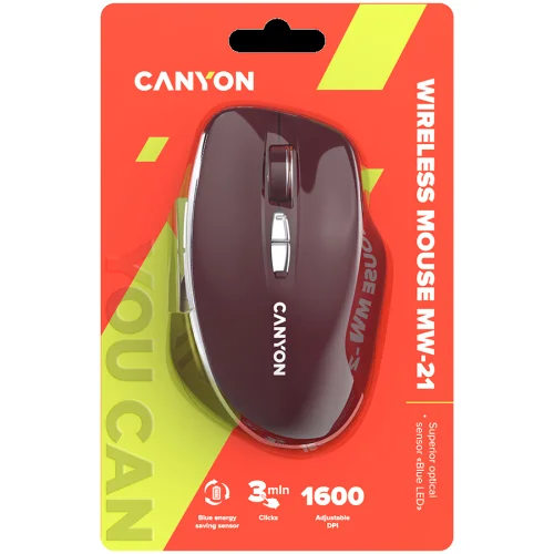 Безжична мишка Canyon MW-21, бордо, 2005291485015350 06 