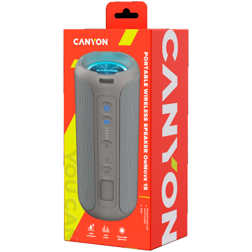 Мобилна колонка Canyon OnMove 15, бежов, 2005291485015435 06  — OK Office Мобилна колонка Canyon OnMove 15, бежов, 2005291485015435 06