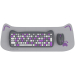 Canyon HSET-W6 Silent wireless keyboard + mouse + pad set, Violet, 2005291485015619 07 