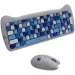 Canyon HSET-W6 Silent wireless keyboard + mouse + pad set, Blue, 2005291485015633 07 