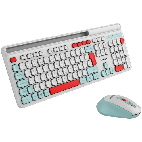 Kit Canyon HSET-W5 Keyboard+Mouse Wireless, Silent, White, 2005291485015671 04 