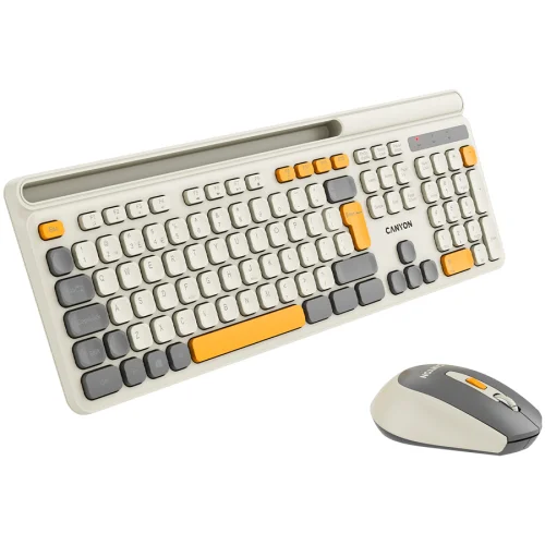 Kit Canyon HSET-W5 Keyboard+Mouse Wireless, Beige, 2005291485015688 04 