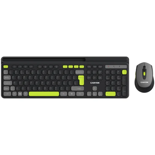 Kit Canyon HSET-W5 Keyboard+Mouse Wireless, Black, 2005291485015695 02 