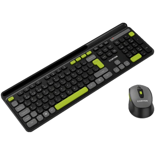 Kit Canyon HSET-W5 Keyboard+Mouse Wireless, Silent, Black, 2005291485015695 03 