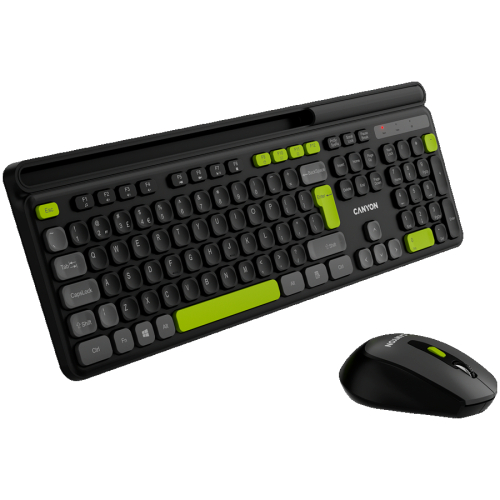 Комплект Canyon HSET-W5 безжични, черен, 1000000000046321 09  — OK Office Комплект Canyon HSET-W5 безжични, черен, 1000000000046321 09