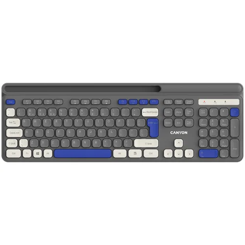 Wireless Keyboard Canyon HKB-W03, Silent, Gray, 2005291485015718