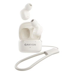 Безжични слушалки тапи Canyon TWS-4 беж
