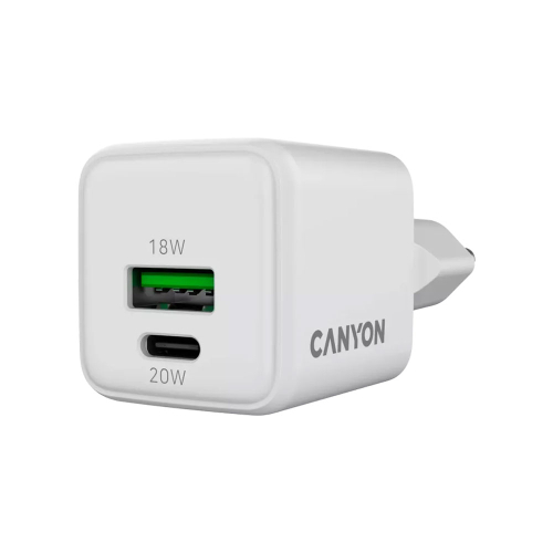 Power Adapter Canyon 220V USB-A/C 20W, 1000000000047689 02 