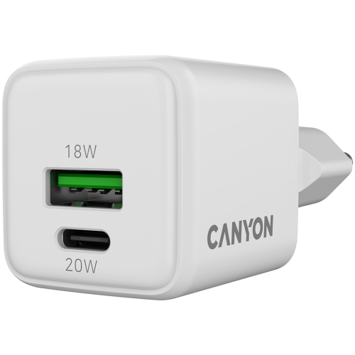 Power Adapter Canyon 220V USB-A/C 20W, 1000000000047689 06 