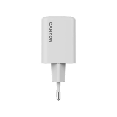 Зарядно Canyon 220V USB-C/C 45W 45AC бял, 1000000000047691 02 