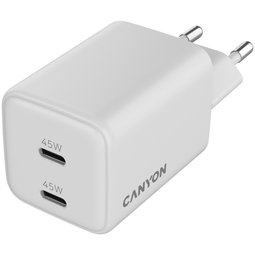 Зарядно Canyon 220V USB-C/C 45W 45CC бял, 1000000000047692 07 