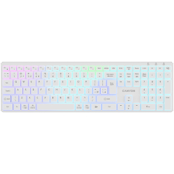 Безжична клавиатура Canyon HKB-W11, бял