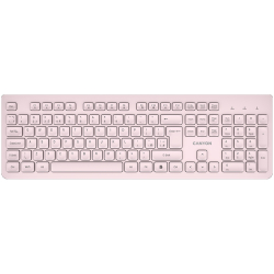 Canyon Wireless Keyboard HKB-W01, Silent, Beige