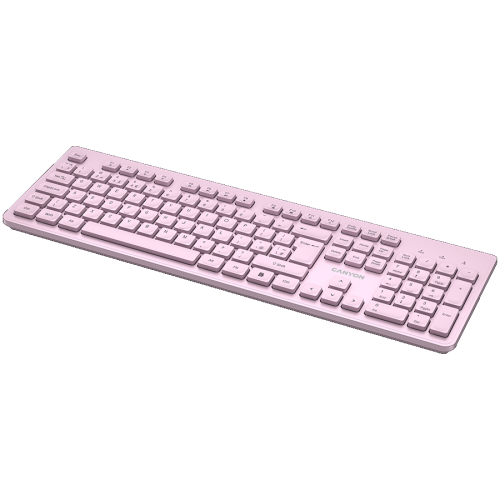 Canyon Wireless Keyboard HKB-W01 Silent, Pink, 2005291485017606 04 