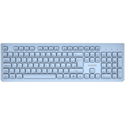 Canyon Wireless Keyboard HKB-W01, Silent, Blue