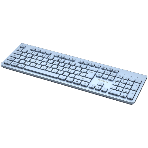 Canyon Wireless Keyboard HKB-W01 Silent, Blue, 2005291485017613 04 
