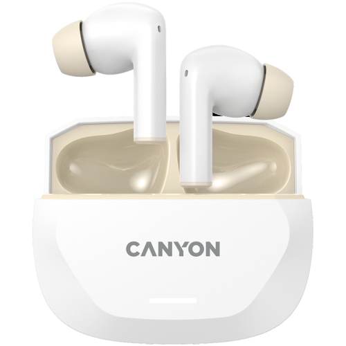Безжични слушалки тапи Canyon Hexagon 7, бял, 2005291485017736 02 