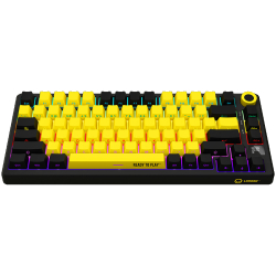 Lorgar Wireless Gaming Keyboard KBP7075W, Yellow