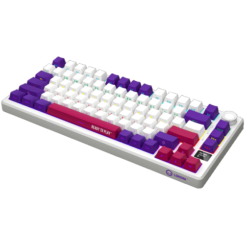 Lorgar Wireless Gaming Keyboard KBP7075W, White, 2005291485017866 02 