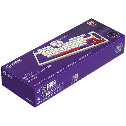 Lorgar Wireless Gaming Keyboard KBP7075W, White, 2005291485017866 09 