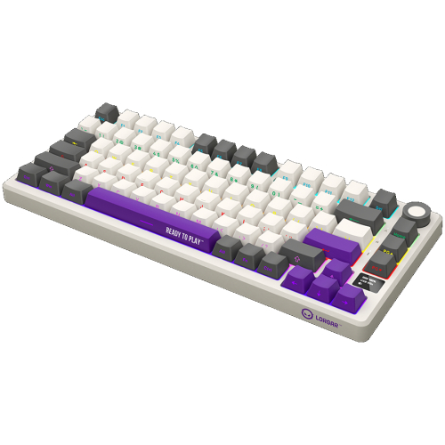 Безжична геймърска клавиатура Lorgar KBP7075W, бежов, 2005291485017873 02 