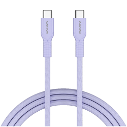 Кабел Canyon 60CL USB C-C 60W 1м лилав