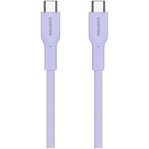 Кабел Canyon 60CL USB C-C 60W 1м лилав, 1000000000049665 03 