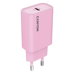 Зарядно Canyon 220V USB-C 30W 30CL розов