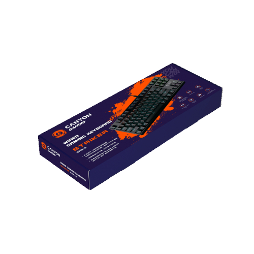 Безжична геймърска клавиатура Canyon SKB-2 TKL , черен, 2005291485020910 06 
