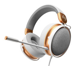 Dark Project Sono Gaming Headphones, White/Gold