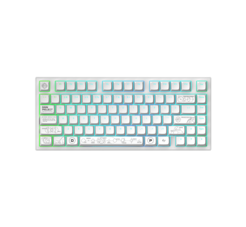Безжична геймърска клавиатура Dark Project ALU81A Terra Nova, бял, 2005292910036520 03  — OK Office Безжична геймърска клавиатура Dark Project ALU81A Terra Nova, бял, 2005292910036520 03