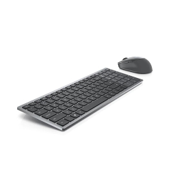 Комплект безжична клавиатура + мишка Dell KM7120W, сив
