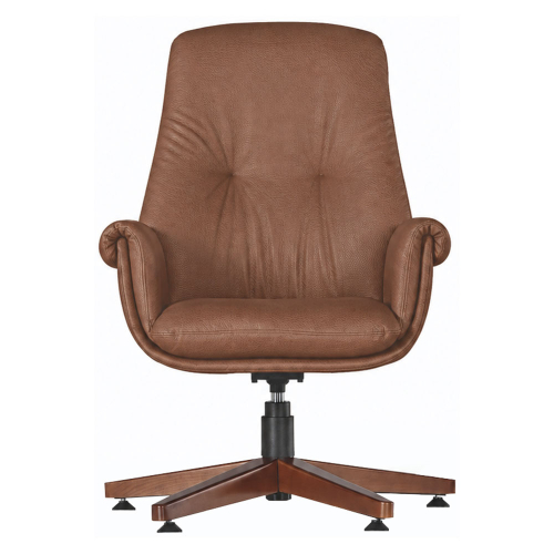 Стол GS Fiora wood конфер еко кожа кафяв, 1000000000053973 02 